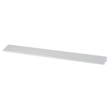 Exel Serva Lipped Edge Cabinet Pull Handle - 320mm Centres - Brushed Aluminium