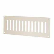 Exel Plain Slotted Vent - 242 x 89mm - 4800mm² Free Air Flow - Polished Stainless Steel