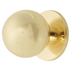 Exel Ball Cabinet Knob - 18mm Diameter - Satin Brass