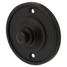 Hampstead Round Bell Push - 65mm Diameter - Matt Black