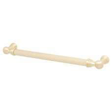 Exel Whitby Lines 10mm T-Bar Cabinet Pull Handle - 192mm Centres - Satin Brass