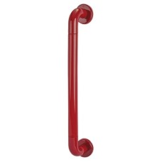 Hoppe AR602/600 Nylon D-Bar Door Pull Handle on Rose - Screw Fix - 600mm c/c - Rouge Red