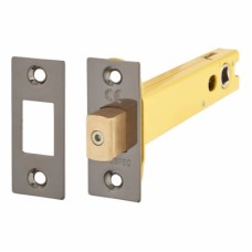 Exel 8mm Tubular Bathroom Deadbolt - 127mm Case - 108mm Backset - Square - Black Nickel