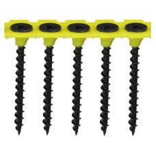 TIMCO Collated Coarse Thread Drywall Screws - 3.5 x 45mm - Black Phosphate - Pack of 1000