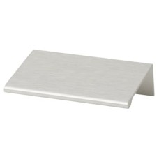 Exel Serva Lipped Edge Cabinet Pull Handle - 64mm Centres - Brushed Aluminium