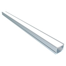 Sensio Gamma Surface Mounted Profile with End Caps and Brackets - 2500mm - Aluminium