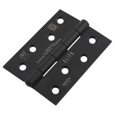 Exel Steel Grade 7 Butt Fire Door Hinge - 100 x 76 x 2mm - Matt Black - Pair