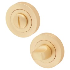 Jedo by Frelan Bathroom Turn & Release - 50mm Diameter - Satin Brass