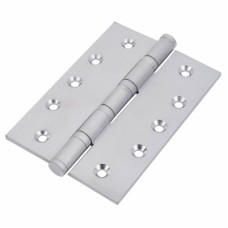 Performance Brass Ball Bearing Butt Door Hinge - 127 x 89 x 4mm - Satin Chrome - Pair