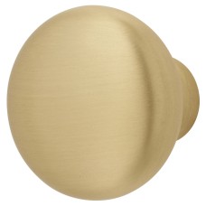 Alexander & Wilks Wade Round Cabinet Knob - 32mm Diameter - Satin Brass