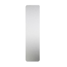 Exel Stainless Steel Self-Adhesive Plain Finger Plate - 300 x 75 x 1.5mm - Satin