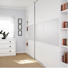 FVG Straight Sliding Wardrobe Door Kit - 2000mm Track - 50kg Max Door Weight