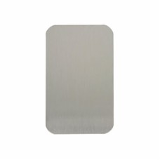 Exel Jumbo Adhesive Fixing Escutcheon - 100 x 60mm - Blank - Satin Stainless Steel