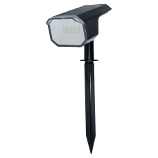 Forum Zink Byermoor 1W LED Solar Smart Hi/Lo Garden Spike Light - IP65 - RGB+W/CCT - Black 