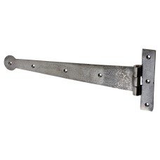 Olde Forge Medium Duty Gate/Door Tee Hinge - 304 x 110mm - Polished Iron - Pair