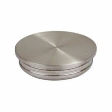 SWR Balustrade Circular Flat End Cap - 316 Brushed Satin Stainless Steel