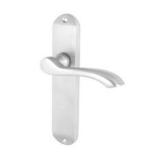 Exel Satin Chrome Scroll Latch Door Handle - Ancona Range - 180 x 39mm