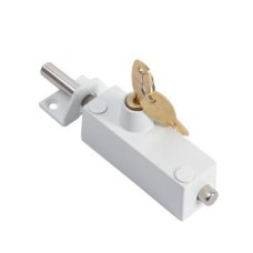 ERA Multi-Purpose Locking Bolt - White - Pack of 1 with Key