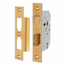 UNION 2277 3 Lever Sashlock - 77.5mm Case - 57mm Backset - Polished Brass