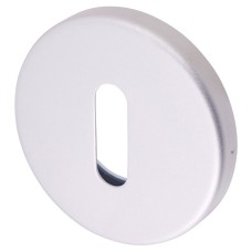 Urfic Easy Click Escutcheon - 52mm Diameter - Keyhole - Satin Aluminium - Pair