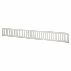 Exel Plain Slotted Vent - 600 x 76mm - 11590mm² Free Air Flow - Polished Stainless Steel