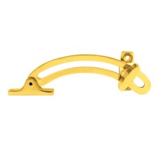 Heritage Brass by M Marcus Locking Quadrant Stays - 155mm Length - 114mm Throw - Polished Brass