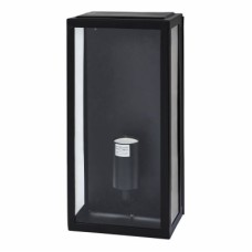 Forum Zink Minerva Box Outdoor Wall Lantern Light - IP44 - Black 