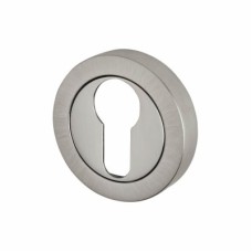 Jedo Escutcheon - 50mm Diameter - Euro - Satin Chrome