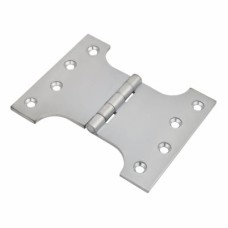Parliament Hinge - 100 x 75 x 125mm - Satin Chrome - Pair