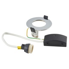 Integral LED Evofire IP65 Fire Rated LED Fixed Downlight with GU10 Holder - Polished Chrome