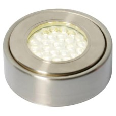 Forum Culina Laghetto 1.5W LED Round Cabinet Downlight - IP44 - 6000K Daylight - Satin Nickel