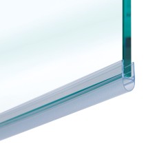 Bohle Clear PVC Shower Seal - Bubble Seal - Suits 6-8mm Glass
