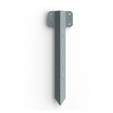 FenceMate Sleeper Pin Straight Bracket - 365 x 2mm - Galvanised