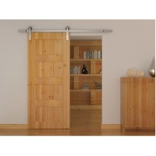 Barrierslide Barn Strap Sliding Door Gear Kit - 2000mm Track - 150kg Max Door - Stainless Steel