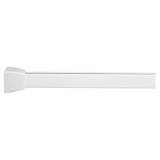 Croydex Shower Rail - Straight - Professional Profile - 800-1830mm Length - White