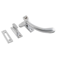 Exel Cast Bulb End Mortice & Hook Plate Casement Window Fastener - Reversible - Satin Chrome