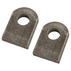 Gate Eye to Weld with Straight End Base - 19mm Pin - Self Colour Steel - Pair