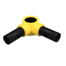 FibreRail Corner - Key Clamp System - Mid Rail - Yellow