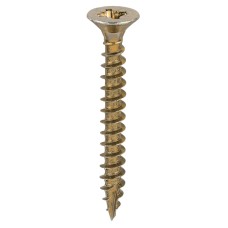 TIMCO Classic Pozi Countersunk Wood Screws - 6.0 x 50mm - Yellow Zinc - Pack of 200