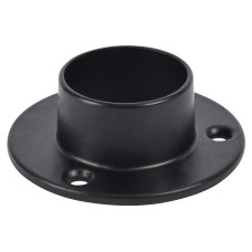 Rothley 25mm Wardrobe Hanging Rail End Socket - Matt Black