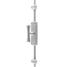 Hampstead Fluted Knob Locking Espagnolette Bolt - 2400 x 38mm - Satin Chrome