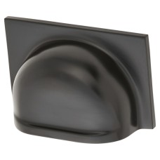 Alexander & Wilks Quantock Cabinet Cup Handle - 40mm Centres - Matt Black