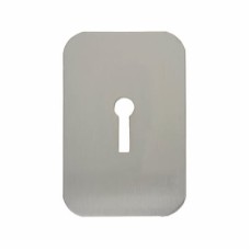 Exel Jumbo Adhesive Fixing Escutcheon - 75 x 50mm - Keyhole - Satin Stainless Steel