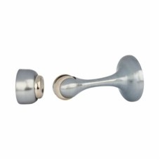 Magnetic Door Stop & Holder - 88 x 44mm - Satin Chrome