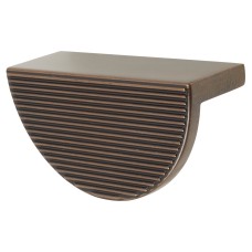 Hendel & Hendel Barrington Ribbed Eclipse Cabinet Finger Pull Handle - 64mm Centres - Bronze