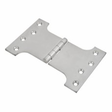 Parliament Hinge - 100 x 100 x 150mm - Satin Chrome - Pair