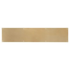 Hampstead Solid Brass Kick Plate - 700 x 150 x 1.2mm - 8 Screw Holes - Satin