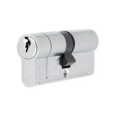 Eurospec 1 Star 6 Pin 70mm Euro Double Cylinder - 35 + 35mm - Satin Chrome - Keyed to Differ