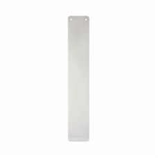 Exel Aluminium Plain Finger Plate - 450 x 75 x 3mm - Satin Anodised