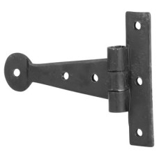 Olde Forge Light Duty Gate/Door Tee Hinge - 78 x 82mm - Antique Black Iron - Pair